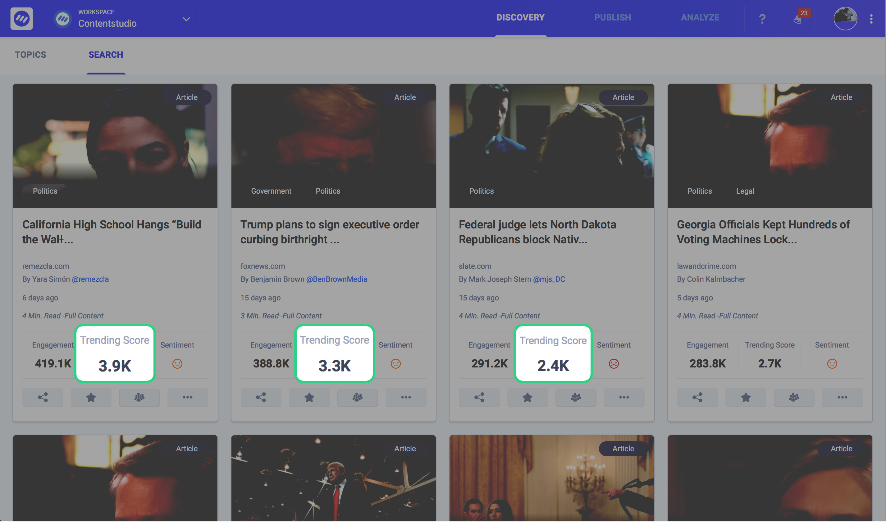 content discovery platform - ContentStudio