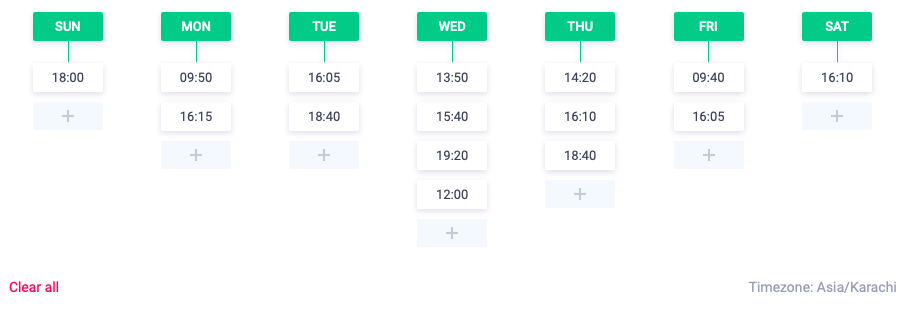 Custom Scheduler - ContentStudio