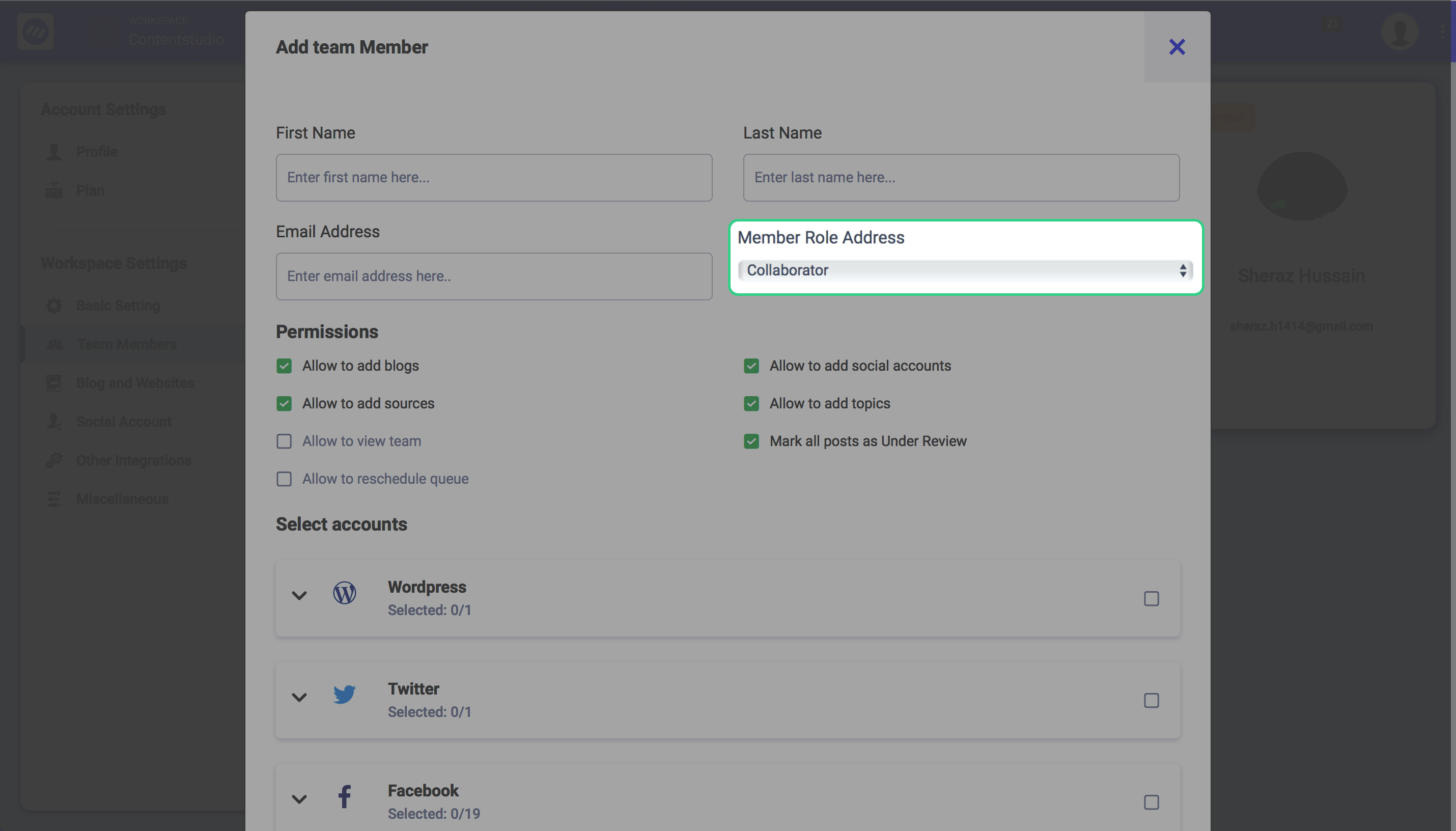 social marketing tools - ContentStudio