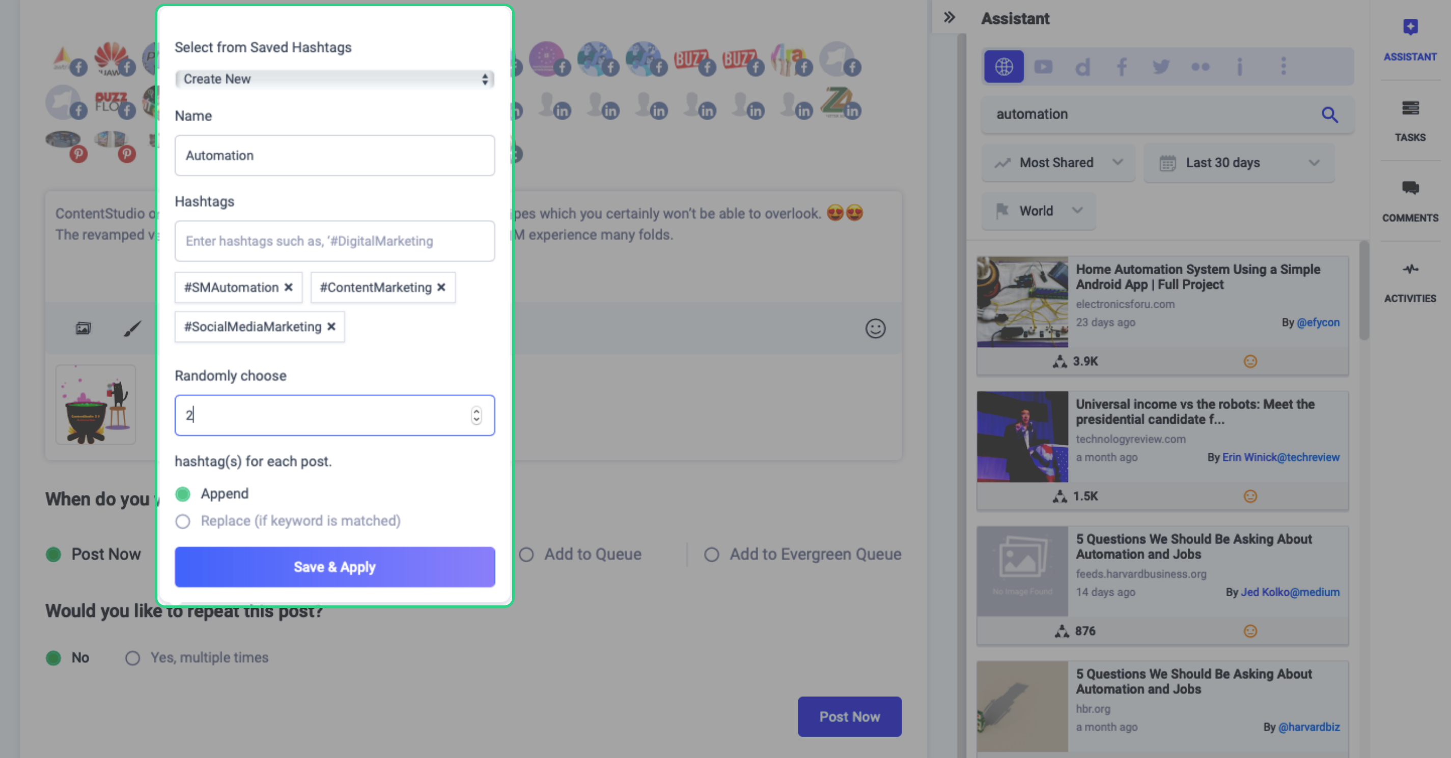 social media marketing tools - ContentStudio