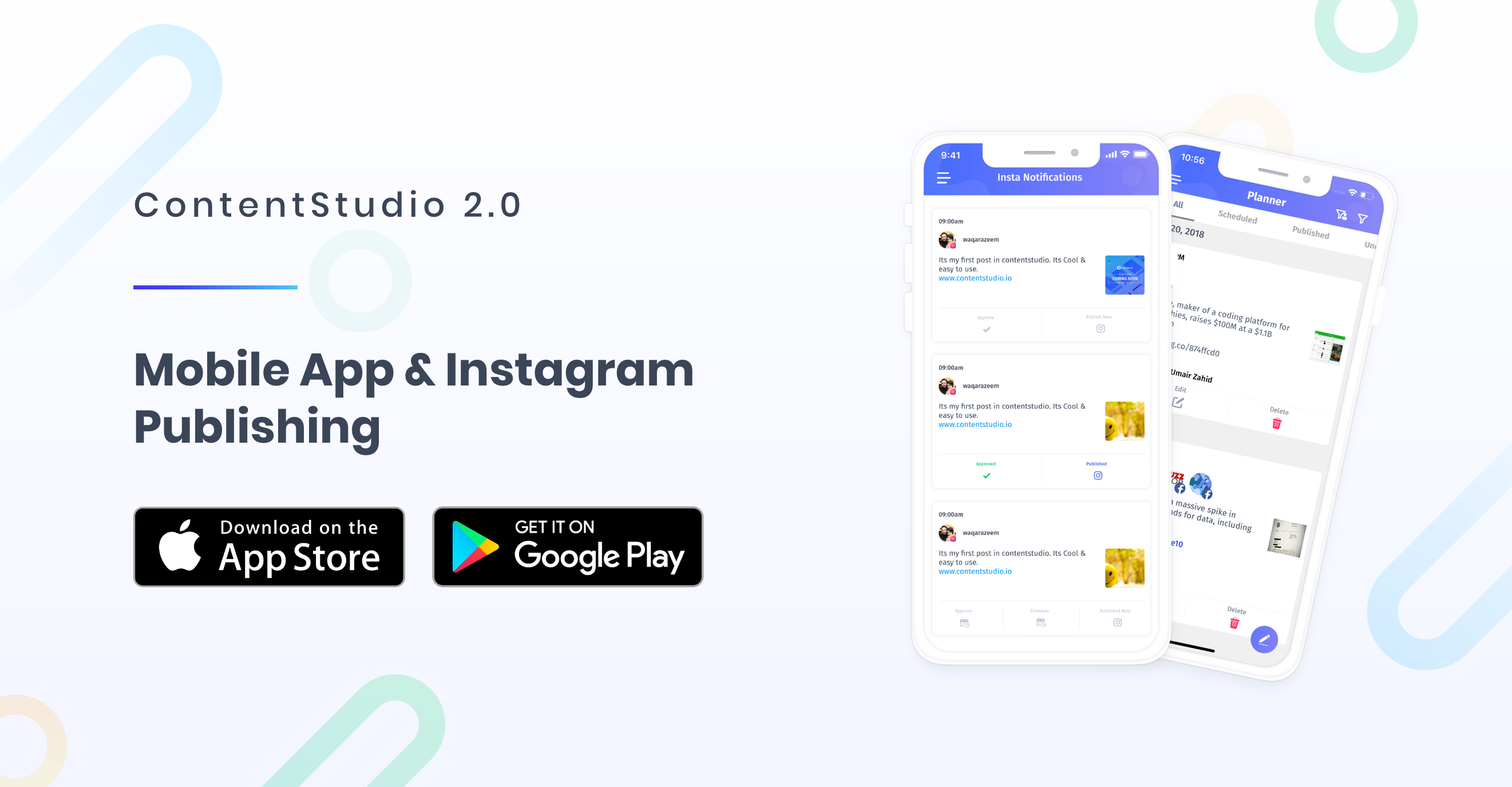 Publishing & scheduling to Instagram using ContentStudio Mobile App