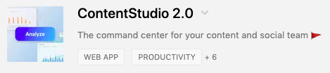 ContentStudio Tagline