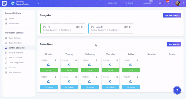 creating content categories