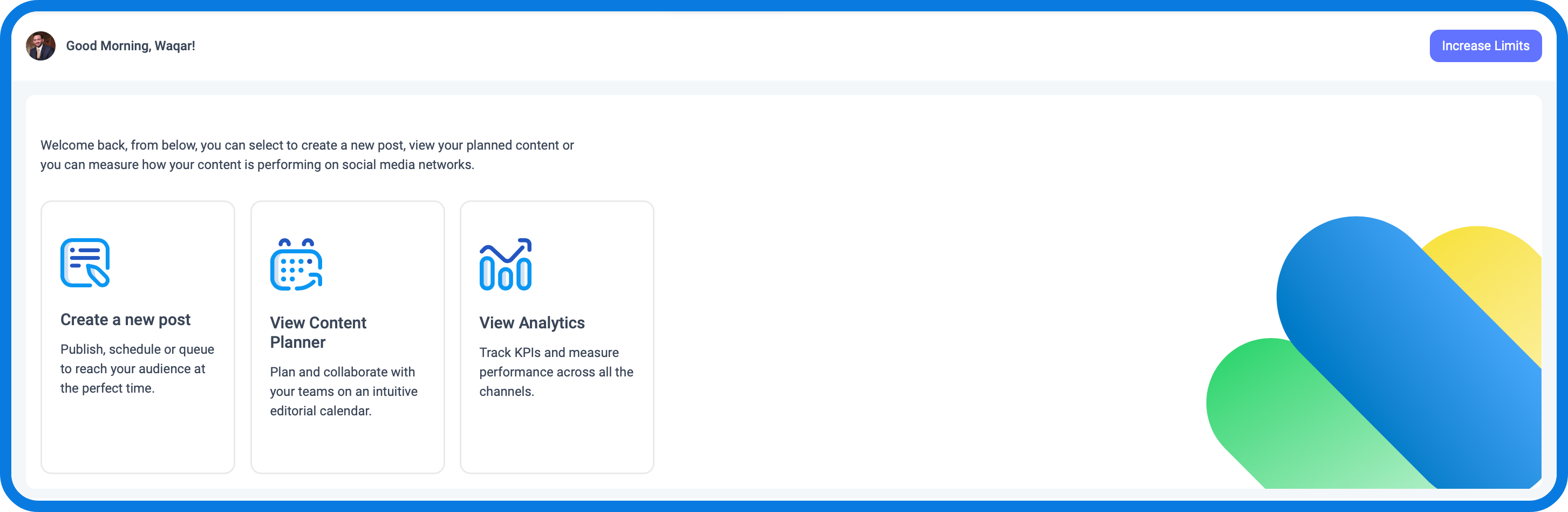 Dashboard Welcome