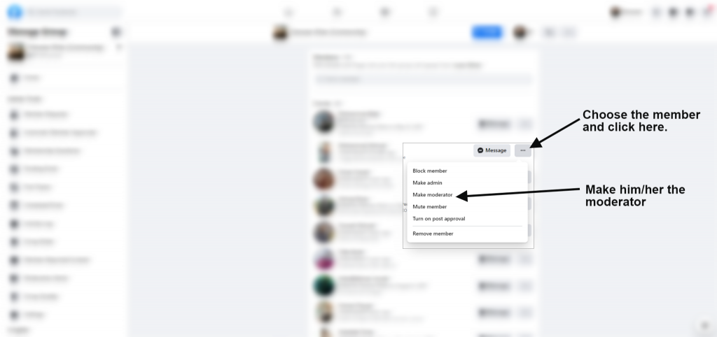 how to make facebook group moderator