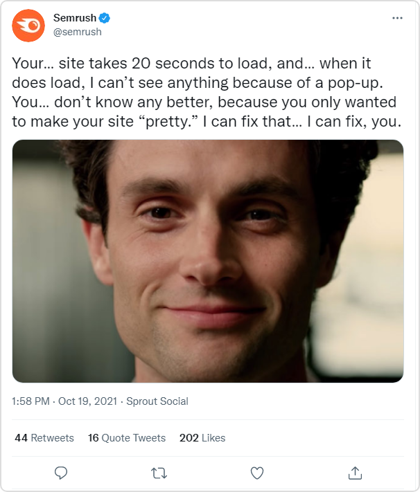 SEMRush Twitter joke