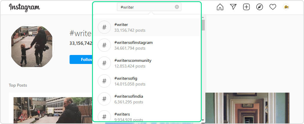 Instagram Hashtag for Writers