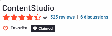 ContentStudio g2 rating