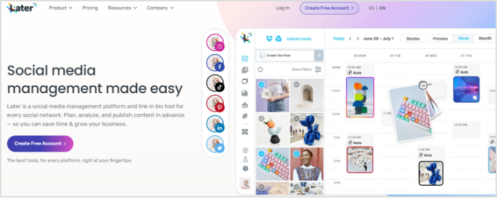 later social media management tool