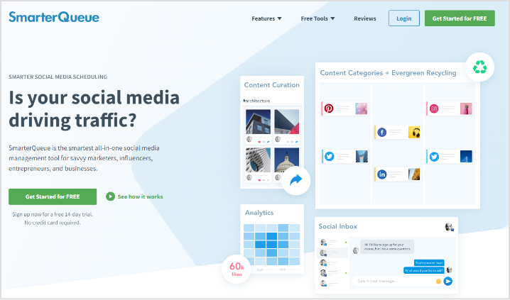 smarter queue social media management tool