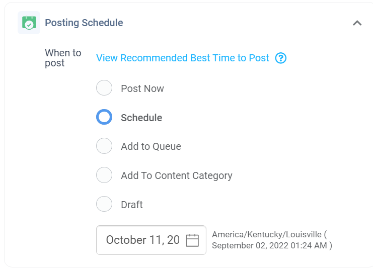 Schedule tweets with ContentStudio