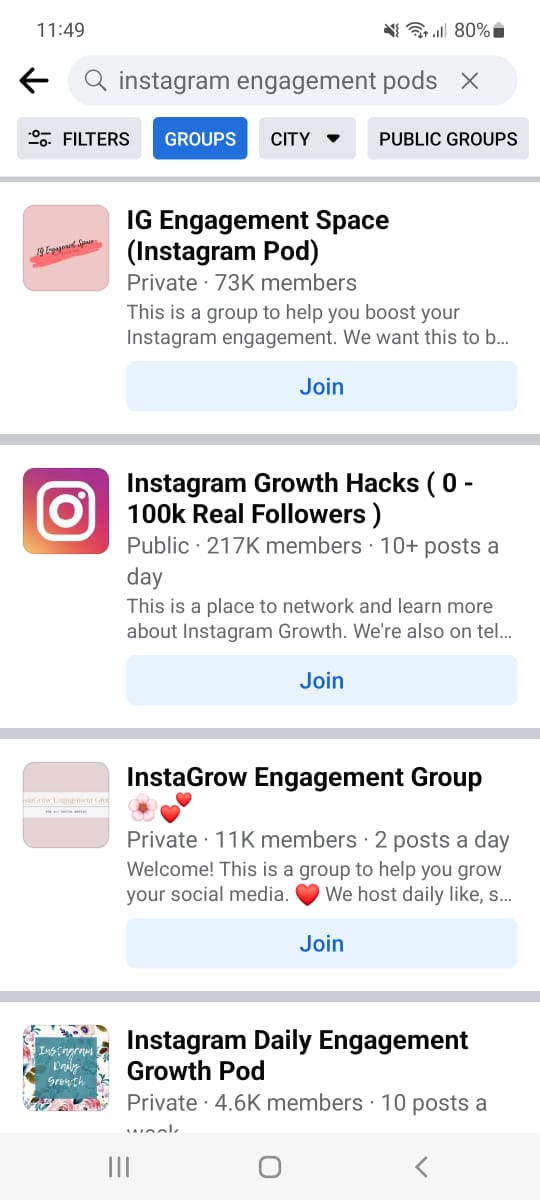 Instagram Engagement Pods