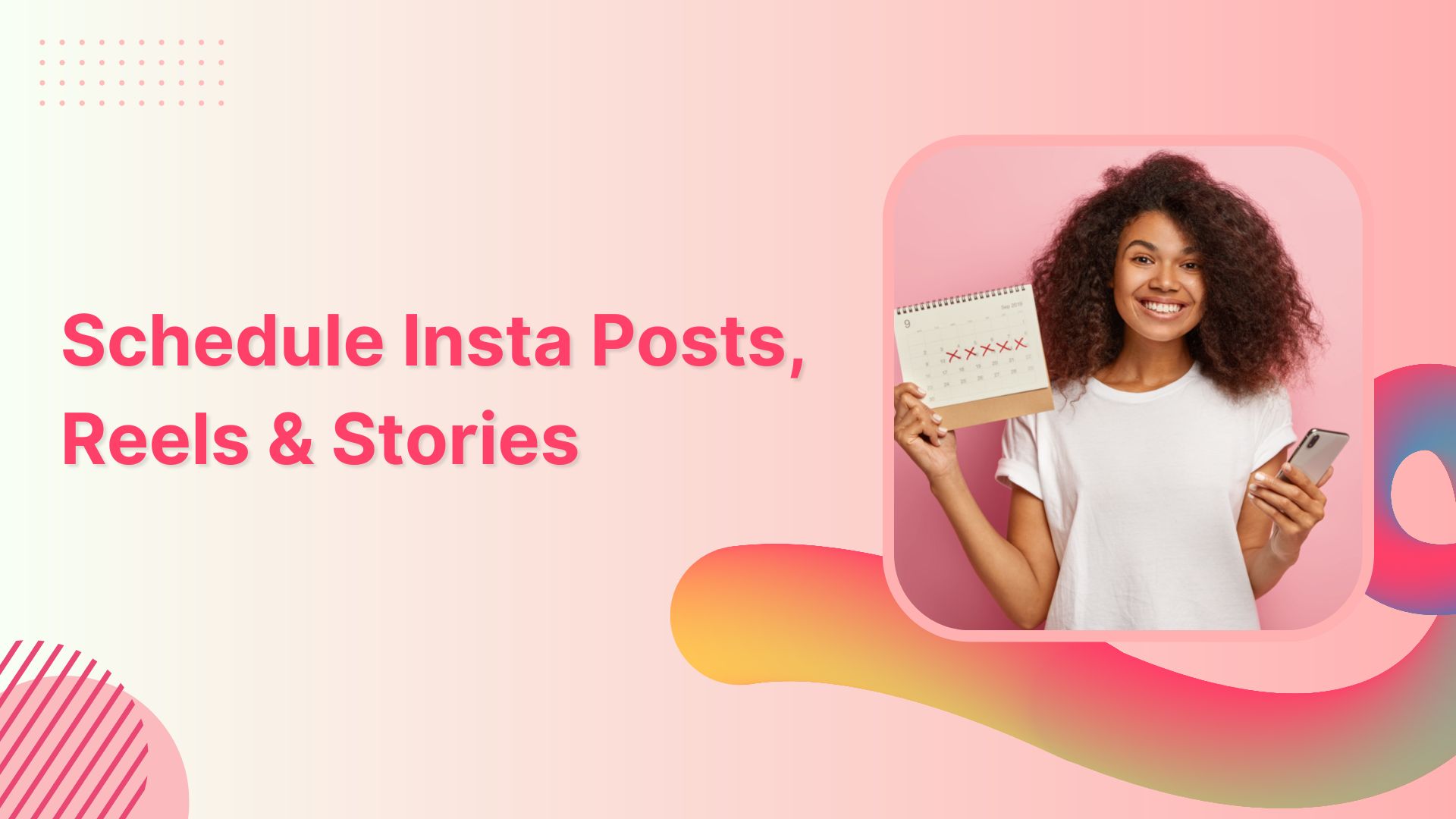 Schedule Instagram posts, reels and stories