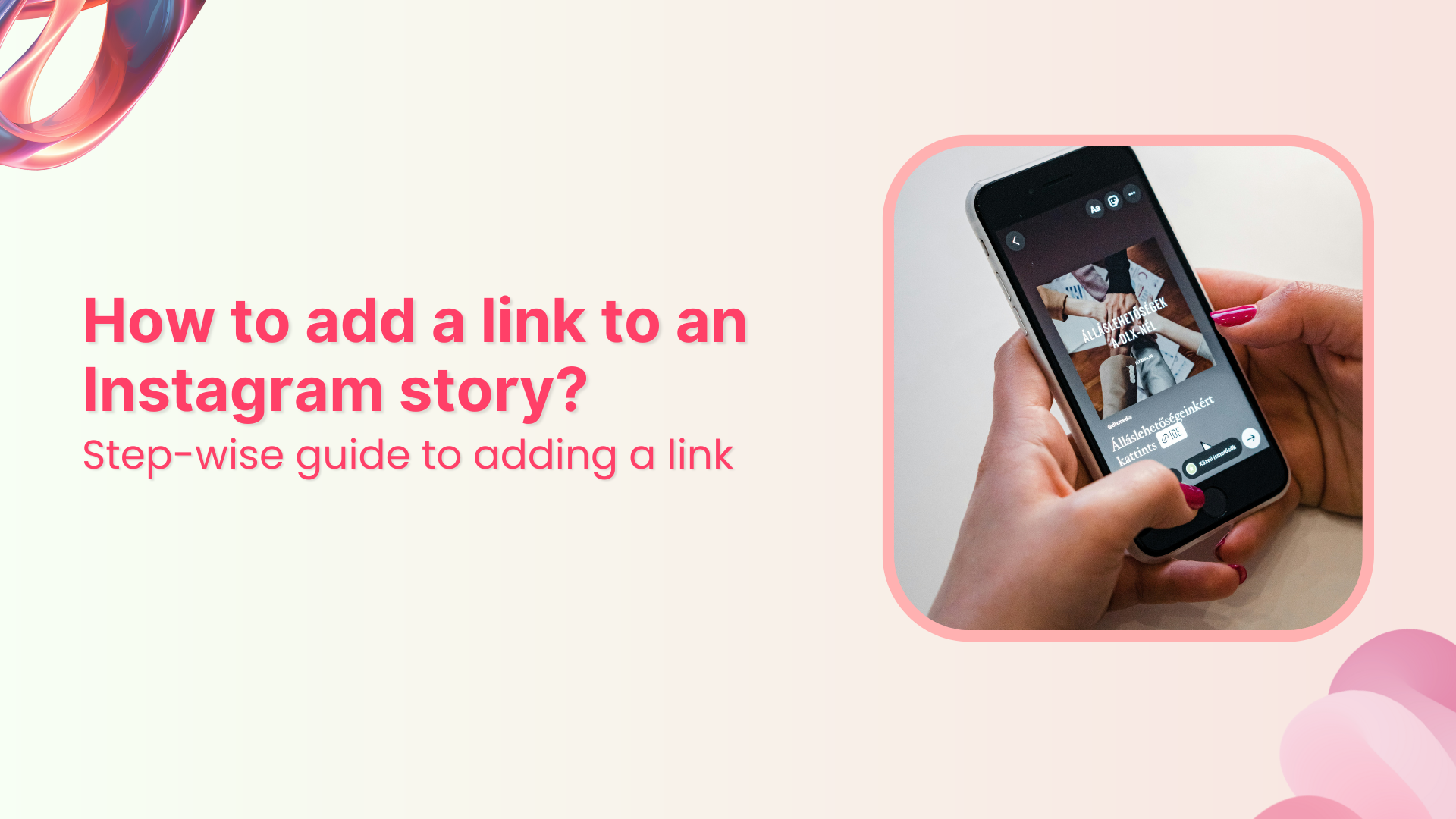 How to add link to Instagram story?
