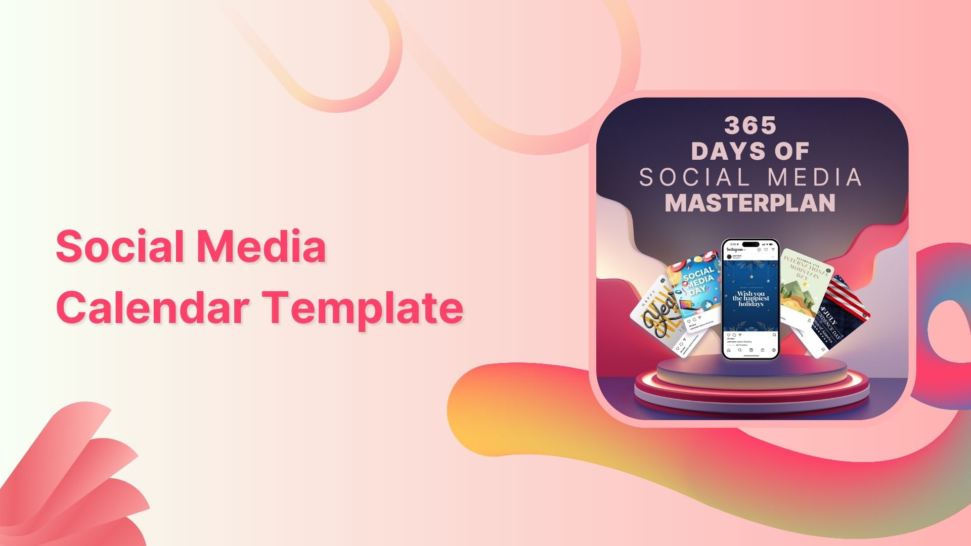 social media content calendar template 2023