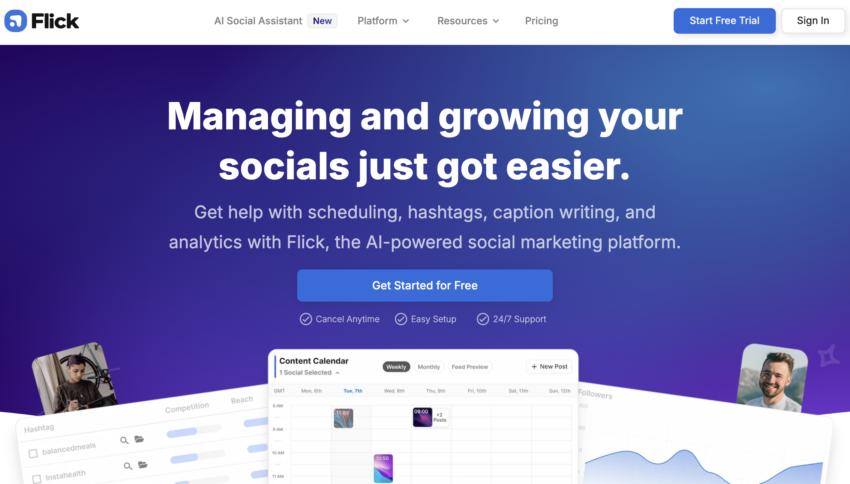 Flick - Hashtag marketing specialist
