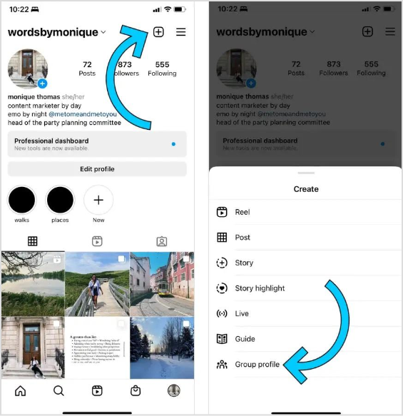 Make an Instagram Group Profiles