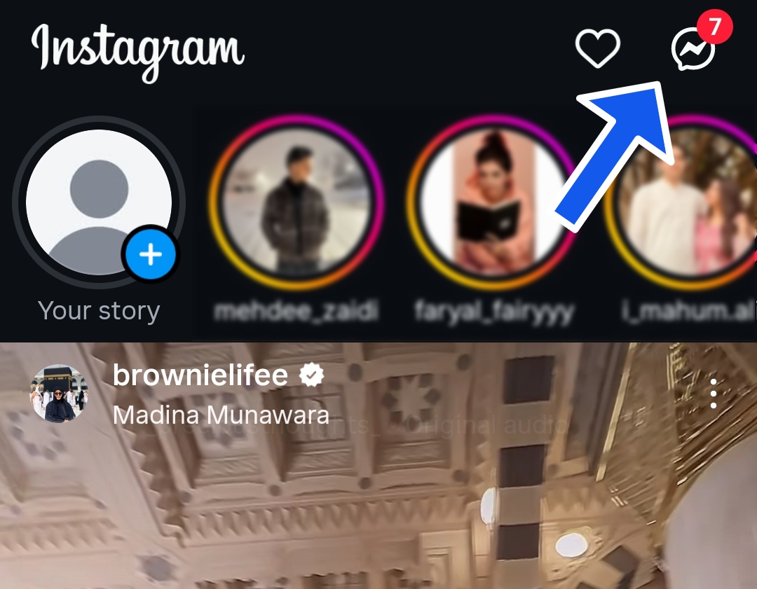 Go to the "Instagram Inbox"