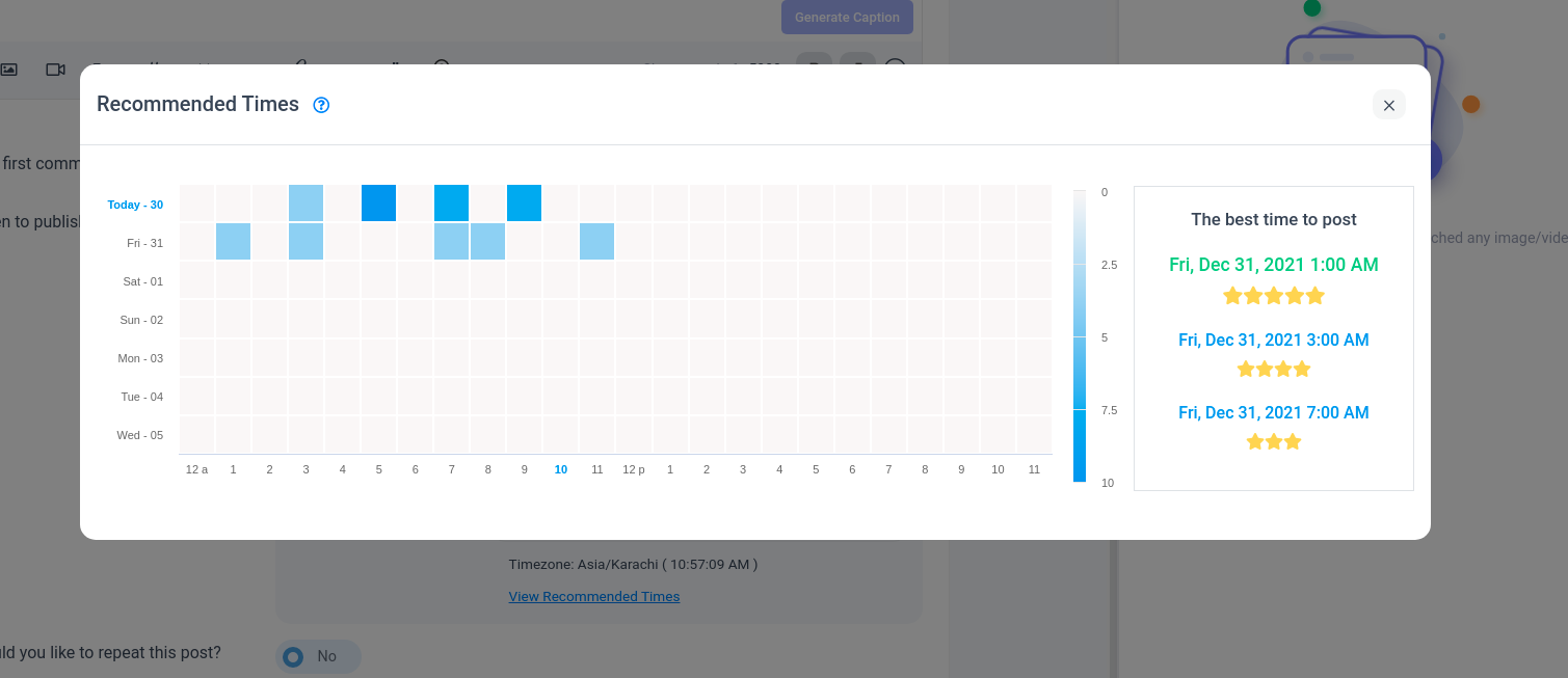 Schedule Reels at optimal times