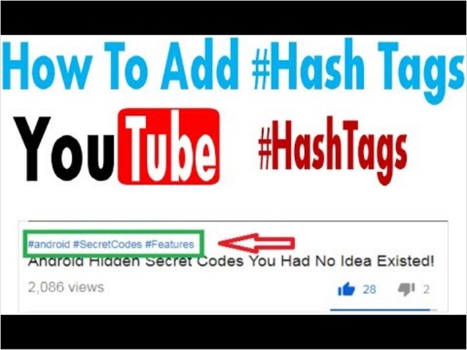 youtube hashtags