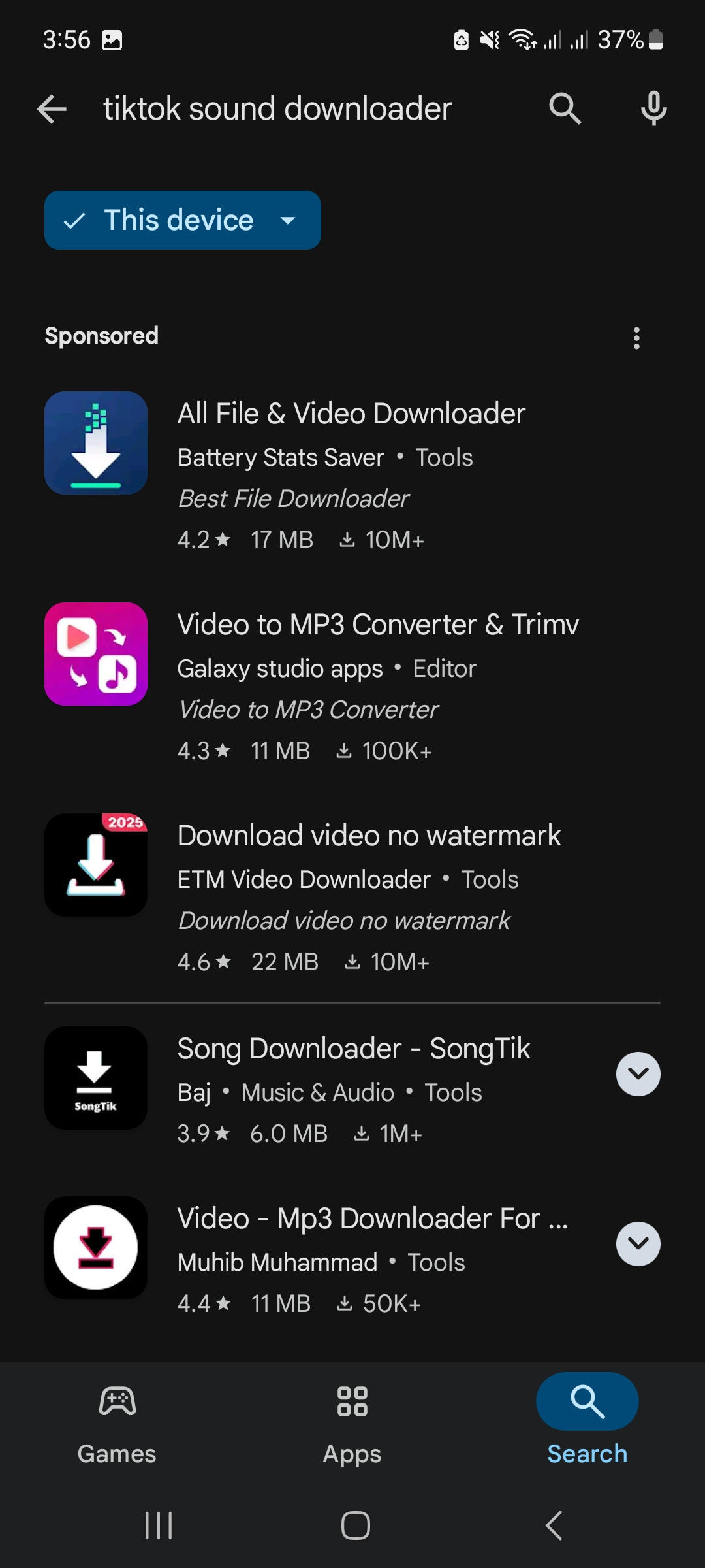 download "TikTok sound downloader" from playstore