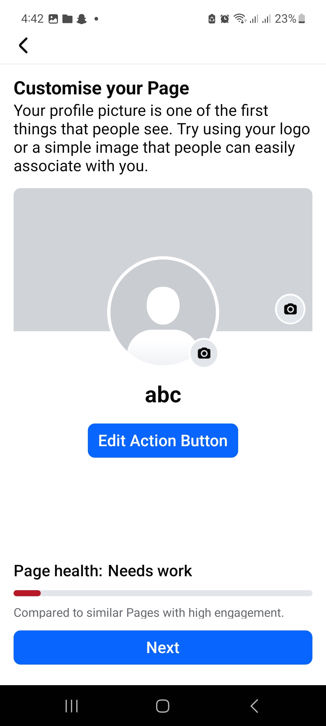 customize page 