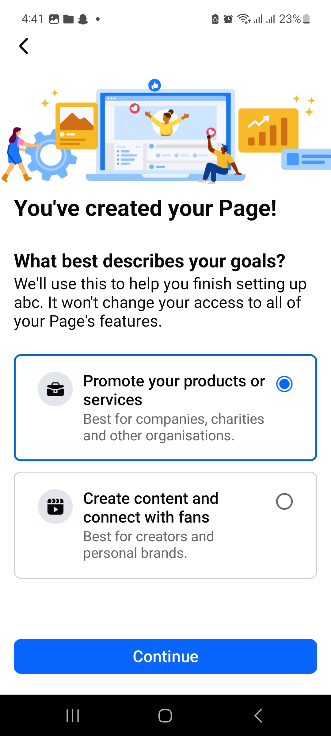 page complete