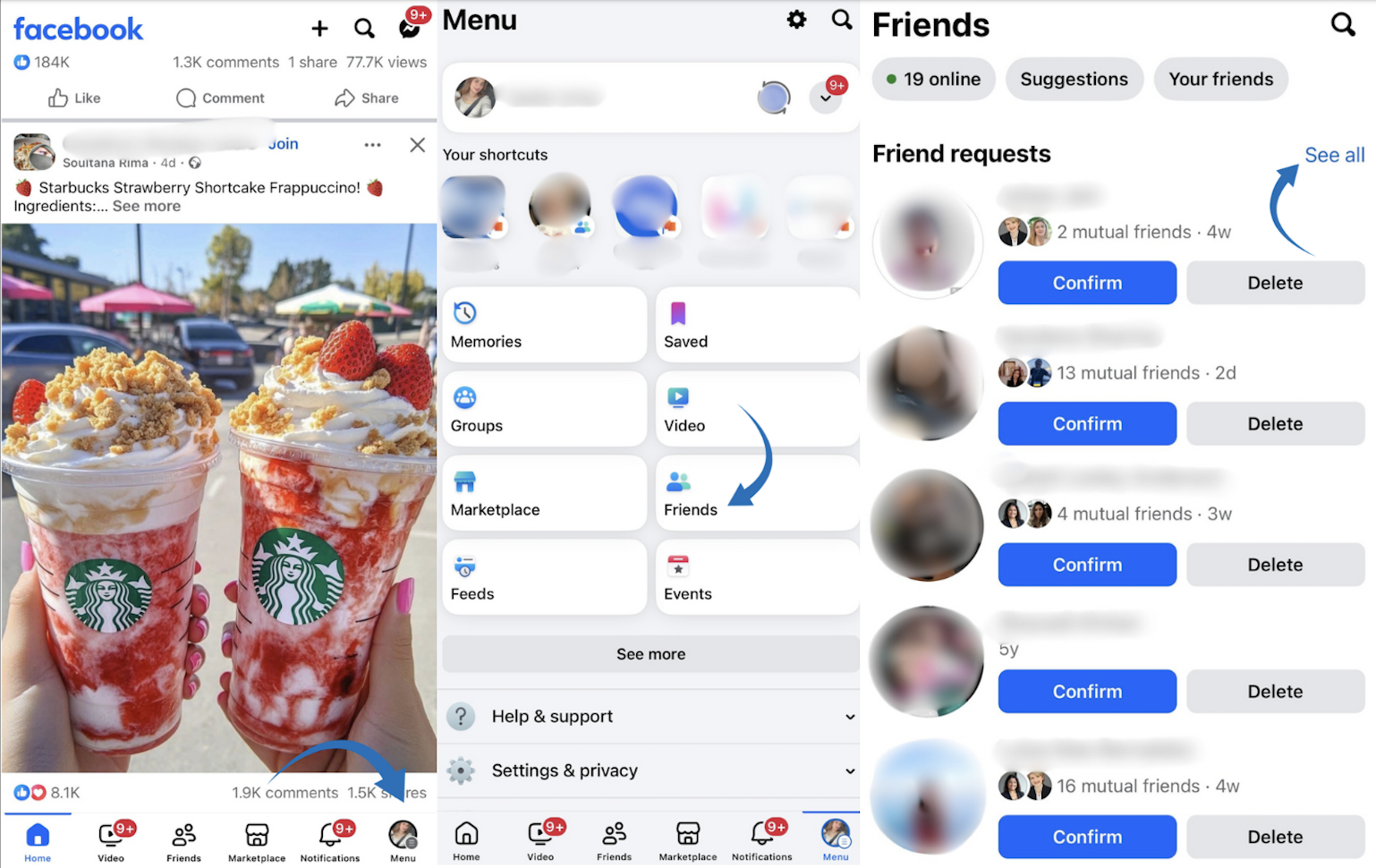 Facebook Friend Requests