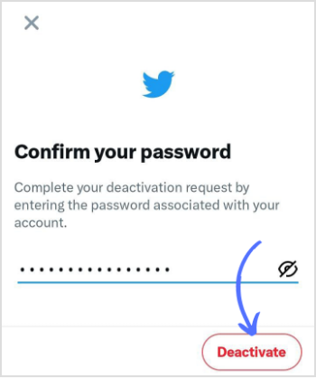 confirm deactivation