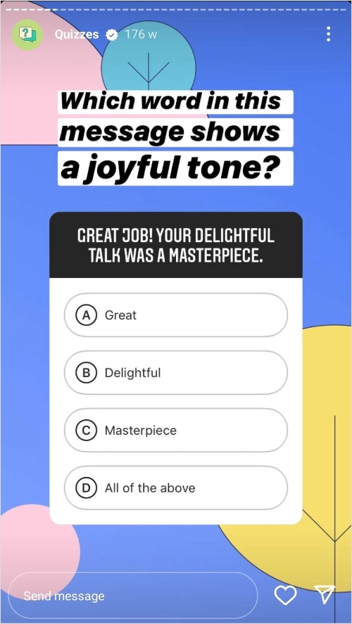 instagram story quizzes