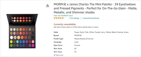 morphe x james charles