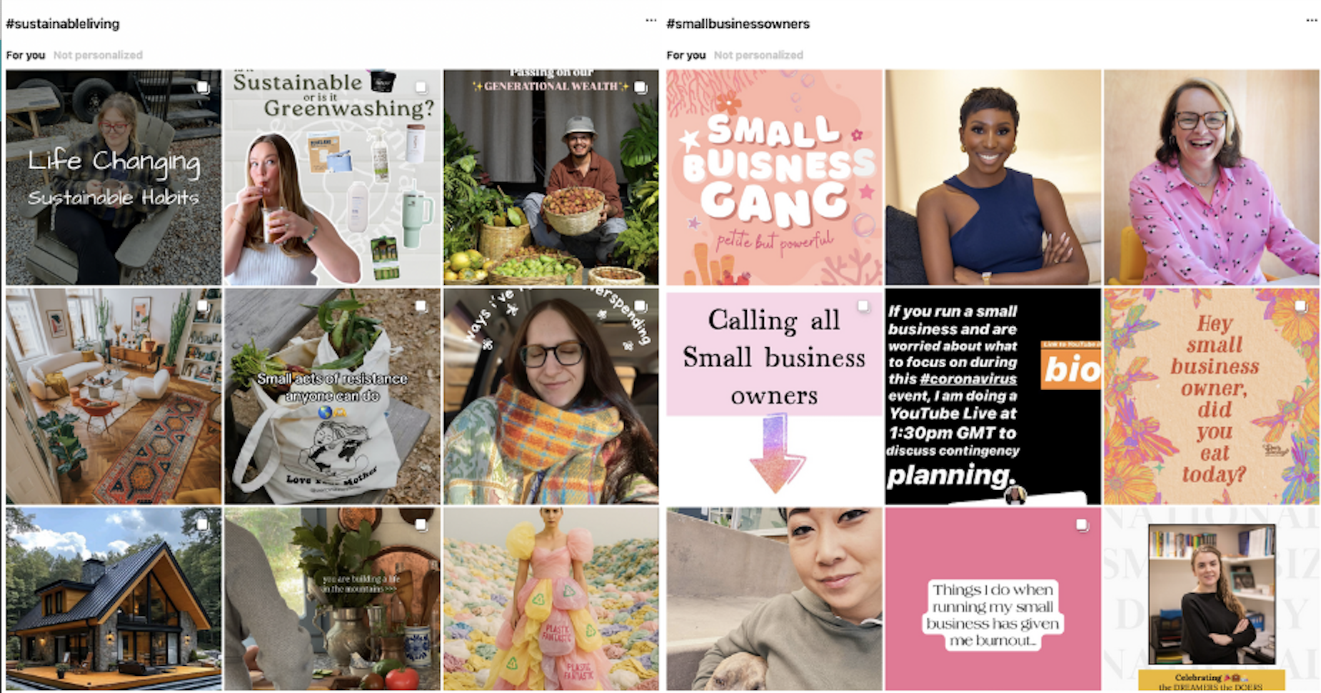 Community hashtags