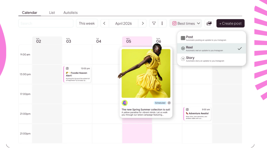 metricool instagram automation