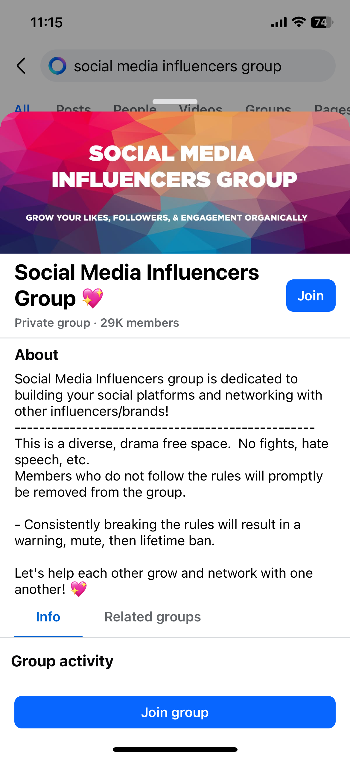 influencers group
