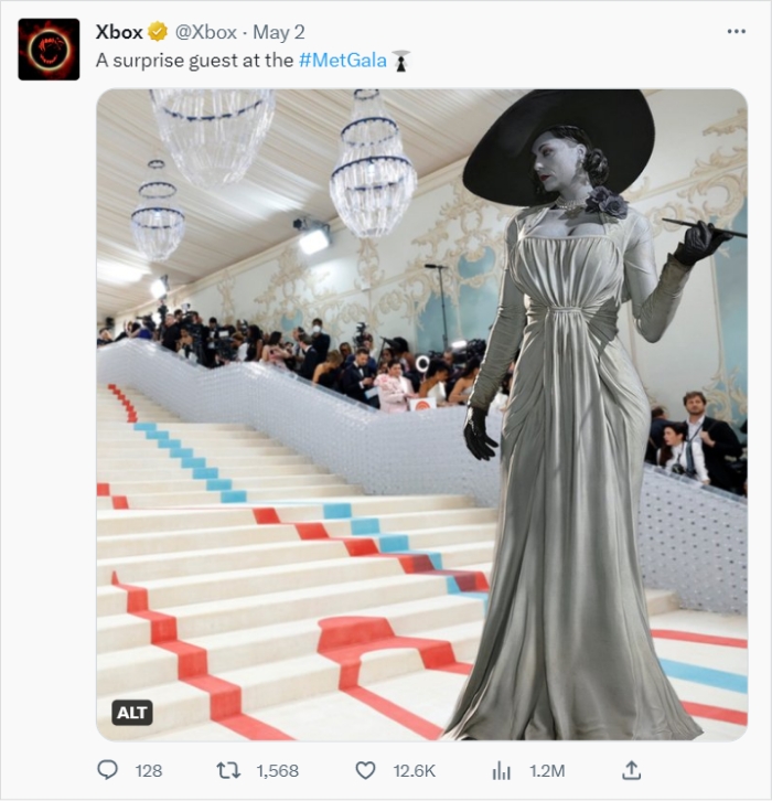 Xbox tweeted about metgala