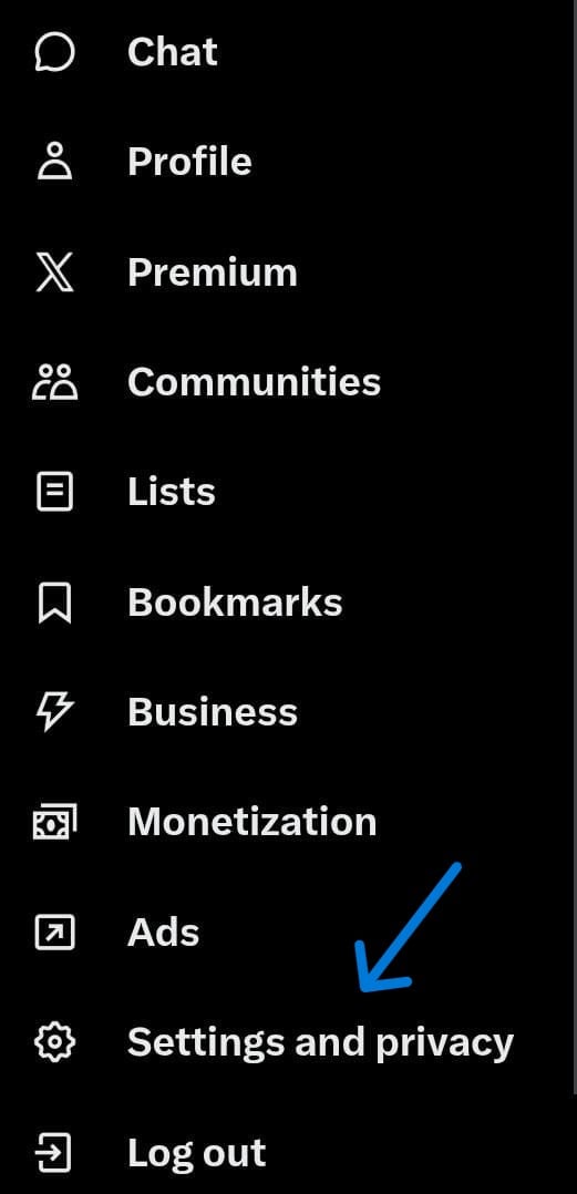 settings and privacy