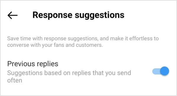 Response suggestions 