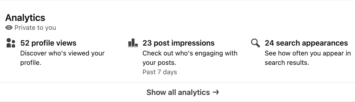 Analytics & tools