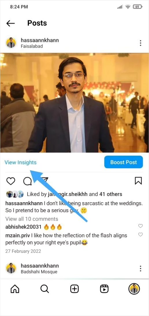 View post insights