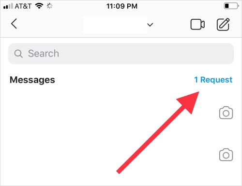 go to your instagram message requests