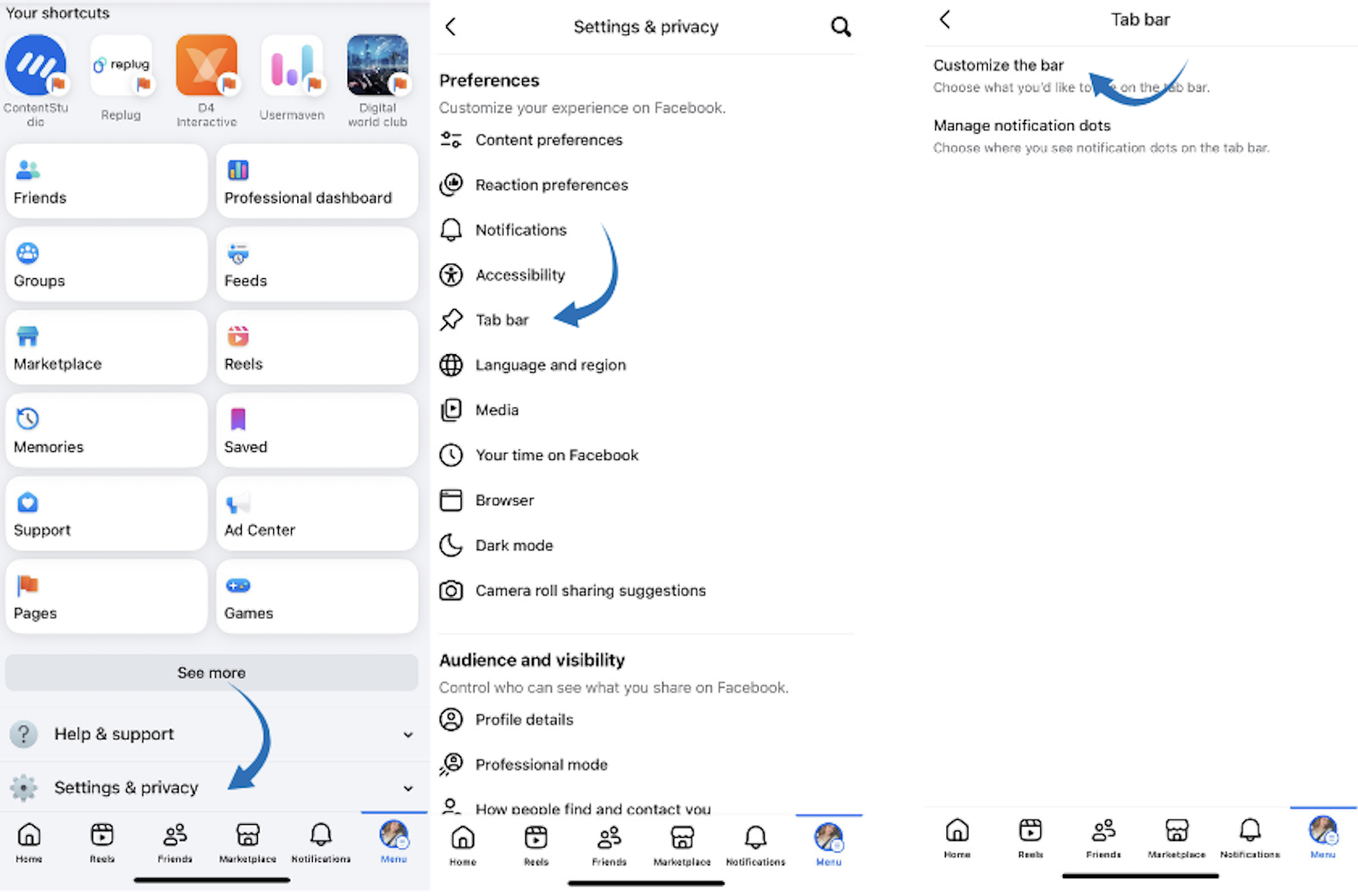Comprehensive management via settings