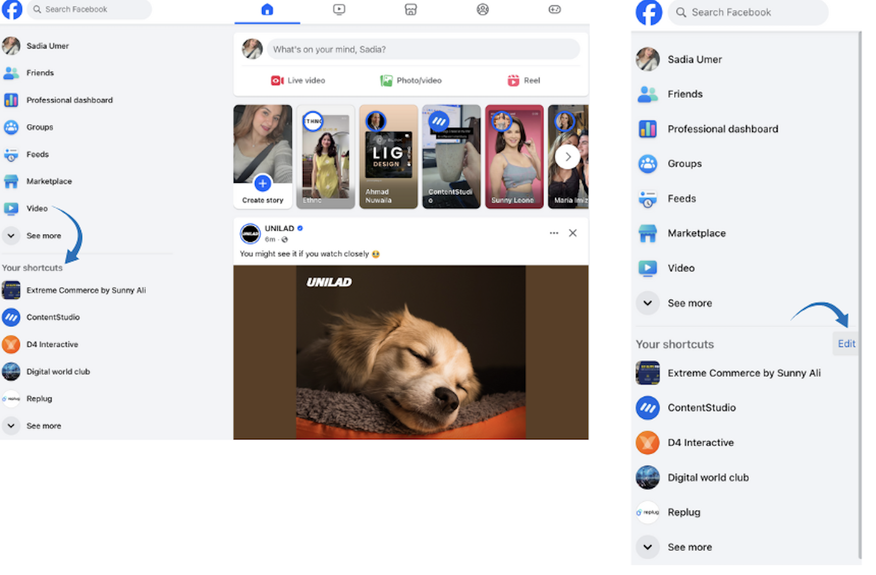 How to remove shortcuts from Facebook on desktop (PC/Mac)