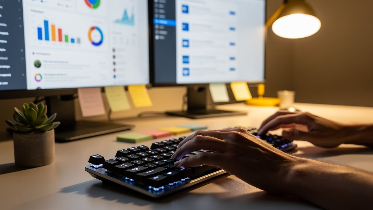 digital marketer working on SEo campaign