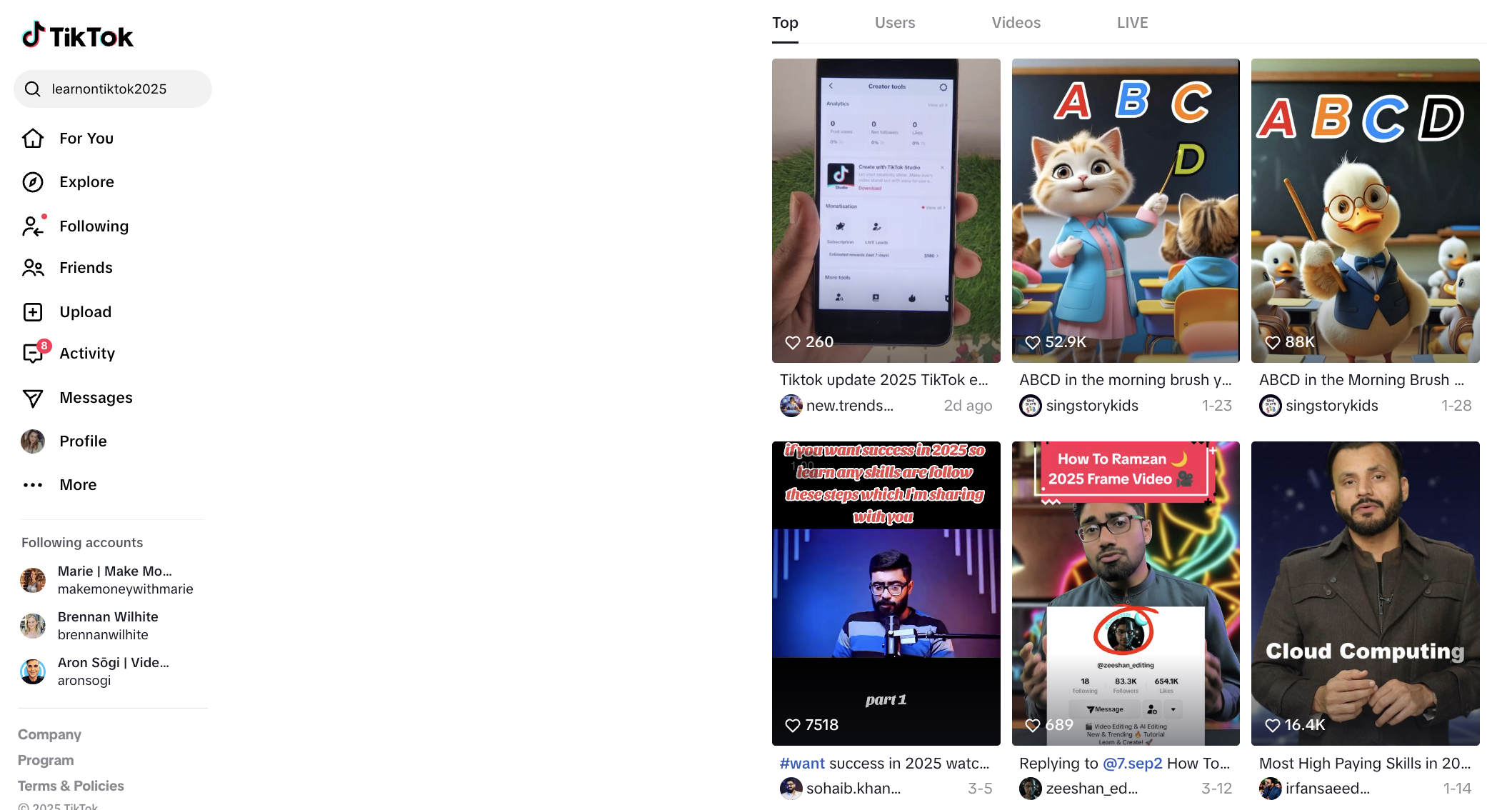 LearnOnTikTok