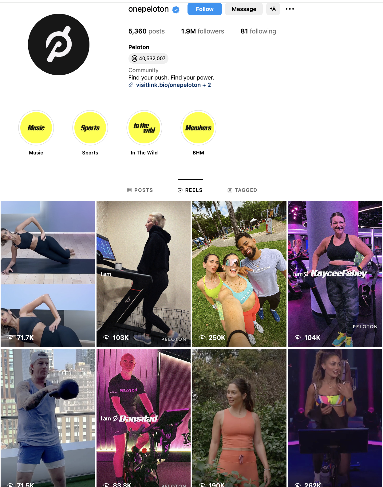 Peloton's integrated strategy