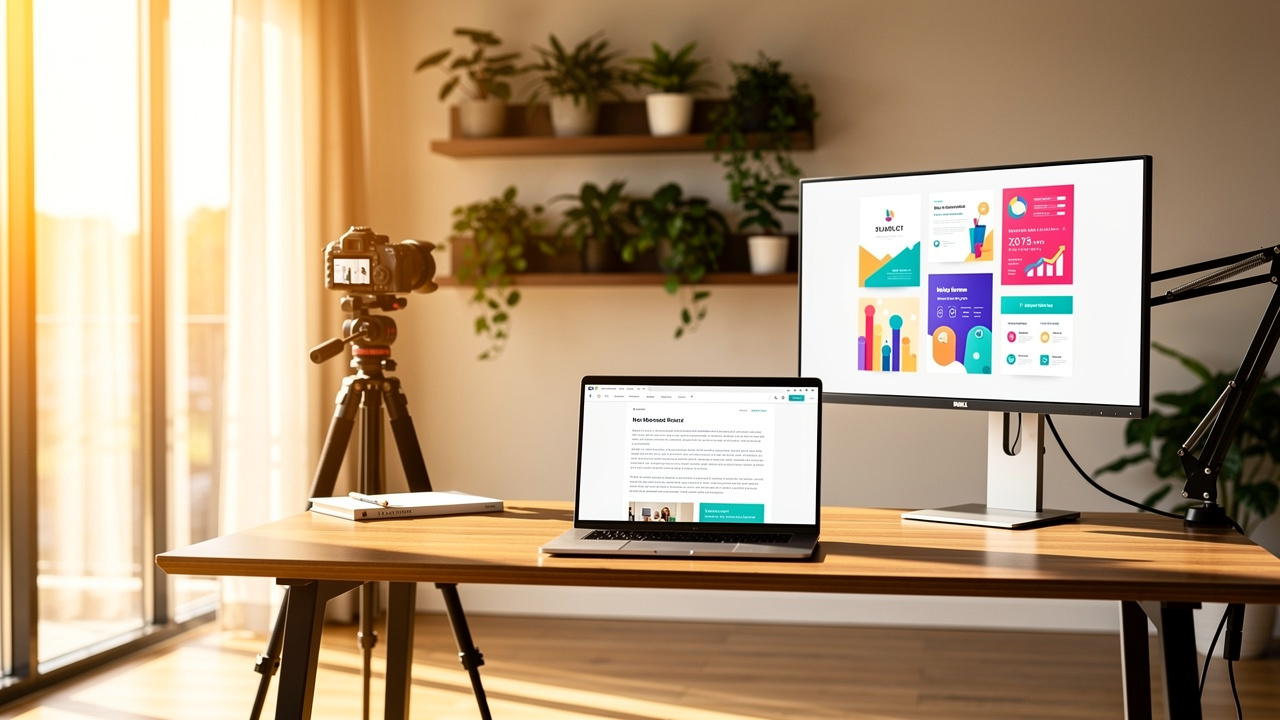 professional content creator setup for professional