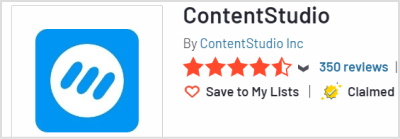 ContentStudio g2 rating