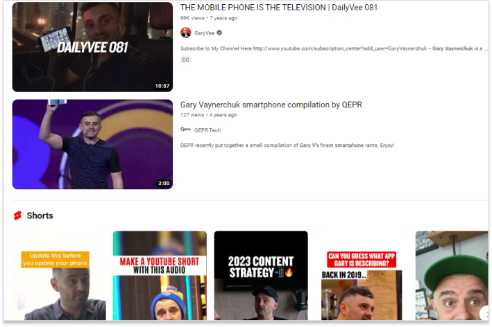 Gary Vee YouTube