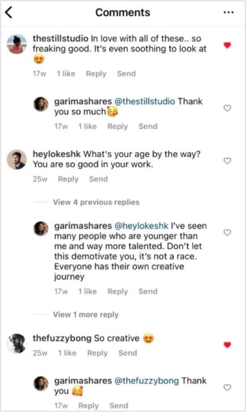 engagement with followers