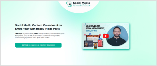 social media content calendar